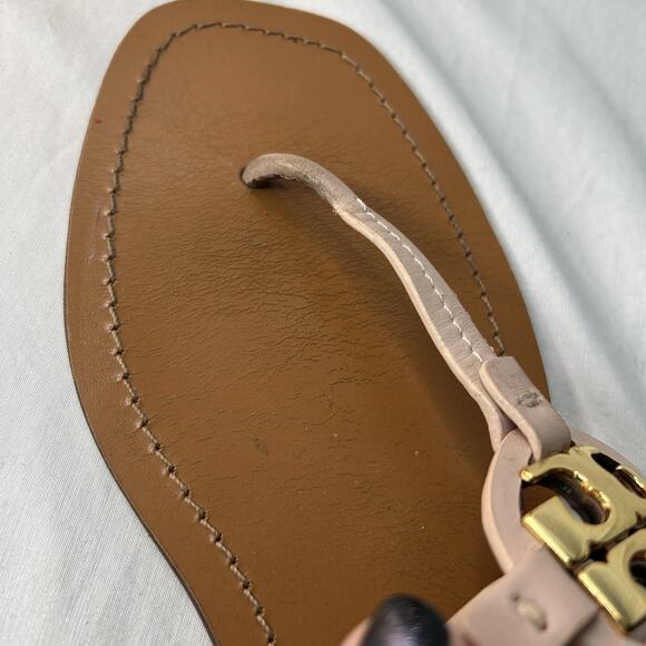 Tory Burch Mini Miller Sandal Square Toe Size 11 M Pink - Picture 4 of 8